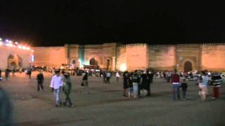preview picture of video 'Lahdim Square by night, Meknes, Morocco'