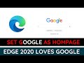 make google your homepage on microsoft e