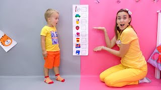 Chris and Mom learning and play morning routine video