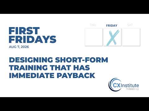 Designing Short-Form Training That Has Immediate Payback
