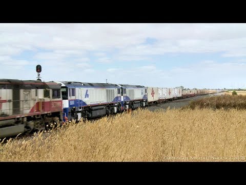 SCT PM9 With BK01 & BK02 (Bradken) Locomotives (18/1/2017) - PoathTV Australian Trains & Railways
