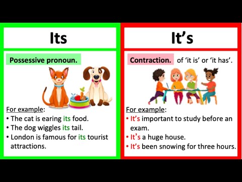ITS vs IT'S  🤔| What's the difference? | Learn with examples