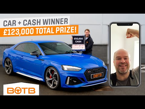 Electrician gets a SHOCK! Audi RS5 + £50,000 CASH | Carl Jordan BOTB Winner!