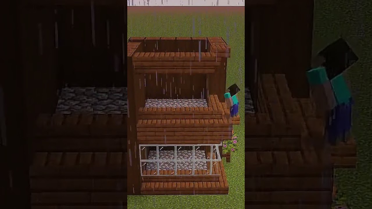 How to make a survival base for your Minecraft world !! MINECRAFT HOUSE TURTORIAL #youtubeshorts