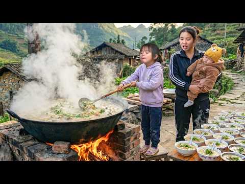How to Harvest giant River fish to Sell at Market & Cook Yummy porridge for young children