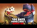 I Survived 100 Days In JURASSIC WORLD In Hardcore Minecraft