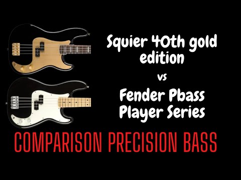 Precision Bass Comparison (Squier 40th vs Fender Player Series)