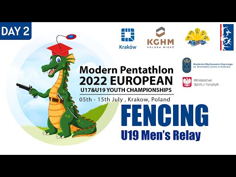 Fencing - Men's Relay U19 - Modern Pentathlon 2022 European Youth Championships - Kraków