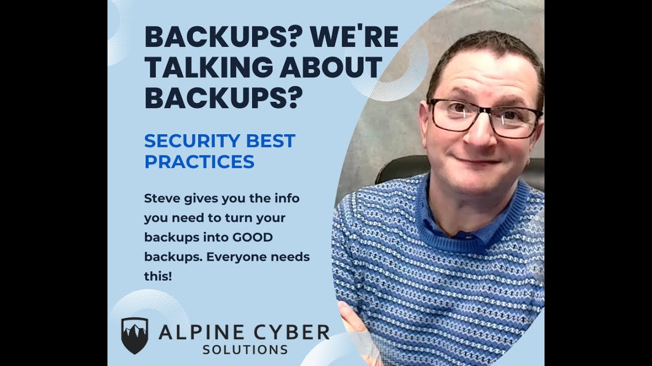 Backups?  We're talking about Backups?