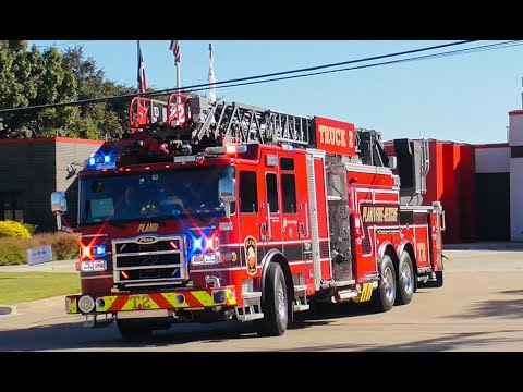 Plano Fire Rescue: Truck 2, Medic 2 (SCREAMING Q, HORN)