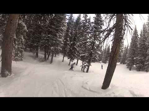 Steve Smooth, Tony Arzadon, Montana & Jenny G Snowboarding at Canyons Resort, Park City, Utah