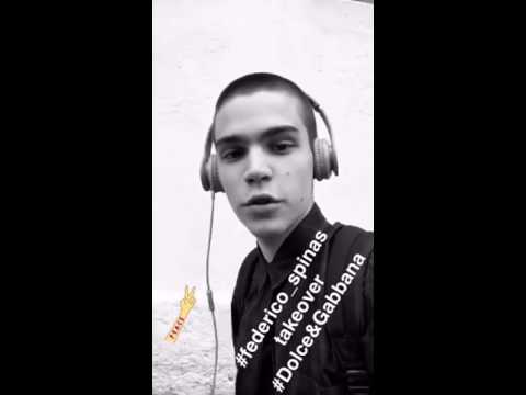 Federico Spinas Takesover Dolce&Gabbana ss/2017 Show ( Cameron Dallas)