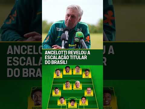 ANCELOTTI VAI NO MODO ATAQUE! 🇧🇷💪 #shorts