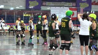 preview picture of video 'GTAR The Fresh The Furious 2013 G02 Hammer City FreshMeat vs Les Bûches Roller Derby'