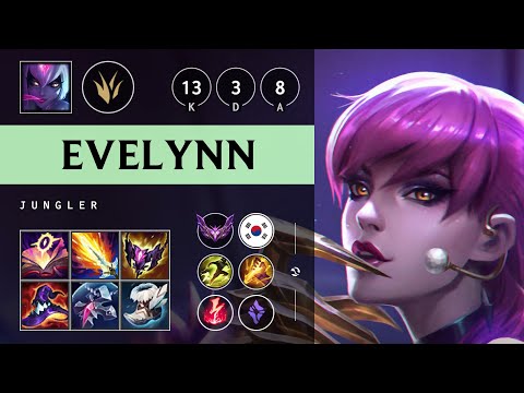 Evelynn Jungle vs Nidalee - KR Master Patch 25.S1.3