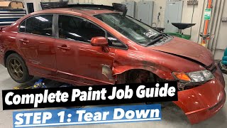 How To Paint a Car Guide: Episode 1 Assessment and Teardown