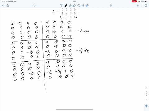 A6 – Inverse Matrix (Klausur SoSe 2023)