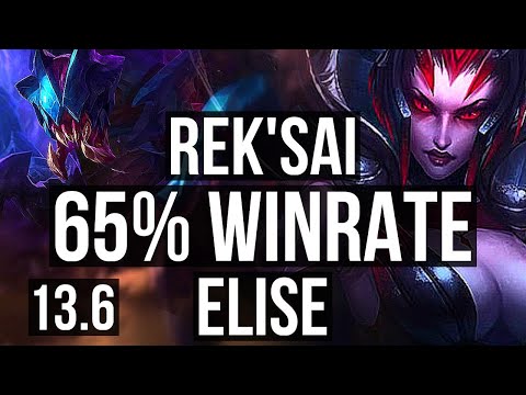 REK'SAI vs ELISE (JNG) | 5/0/8, 65% winrate | KR Master | 13.6
