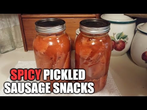 How To Make Spicy Pickled Sausages | Hot Sausage Recipe