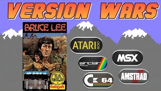 Version Wars - Bruce Lee - Amstrad CPC - Atari 800XL - Commodore 64 - MSX - Zx Spectrum 