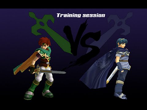 [Super Smash Bros Melee] Training session with Roy vs CPU Marth