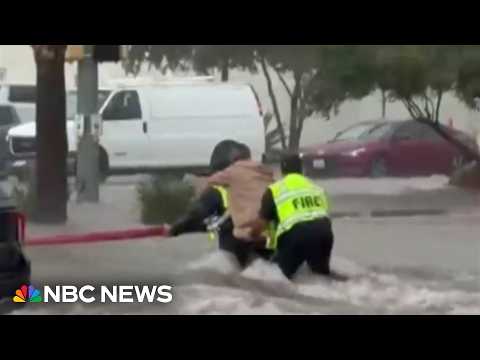 Millions facing dangerous flooding and fire threats