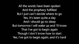 Billy Joel - Got to Begin Again (Lyrics)