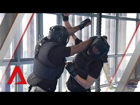 CNB Special Task Force training: Unarmed combat