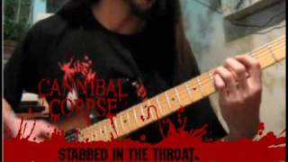 Cannibal Corpse ''Stabbed In The Throat'' (cover by IvanSODOM)