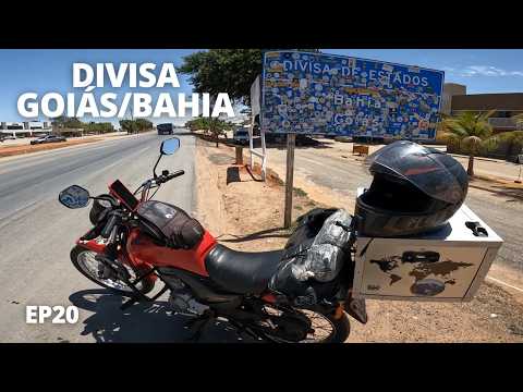 DIVISA DE ESTADOS GOIÁS e BAHIA | Viagem de Moto Pequena - EP20
