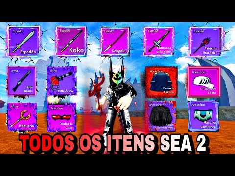 COMO PEGAR  TODOS OS ITENS DO SEA 2 DO BLOX FRUITS ATUALIZADO