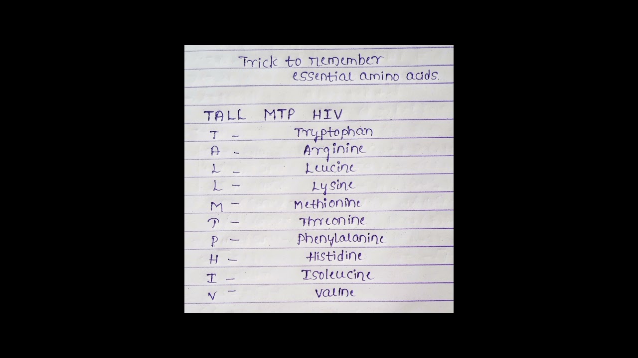 Mnemonic to remember essential amino acids.Class 12 chemistry : Biomolecules