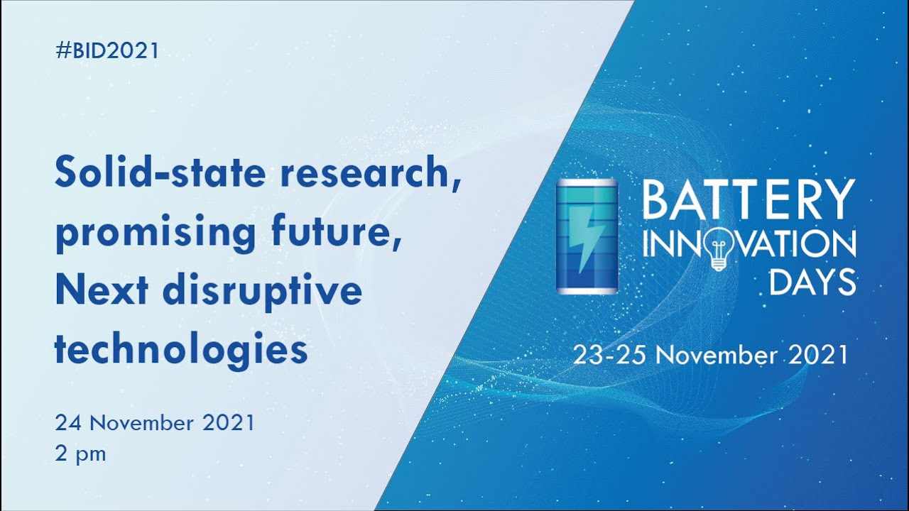 BID2021 - Day2 -  Solid-state research, promising future, Next disruptive technologies