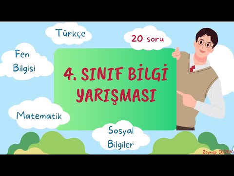 4 sınıf bilgi yarışması/ Genel Kültür / Birinci dönem konuları