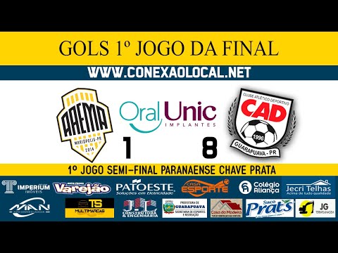 GOLS AAEMA/MARIÓPOLIS X CAD/GUARAPUAVA - 1º JOGO FINAL PARANAENSE CHAVE PRATA