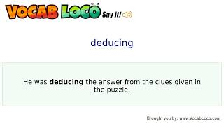 Video thumbnail for deducing