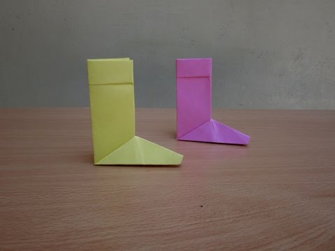 How to Make a Paper Boot - Easy Tutorials