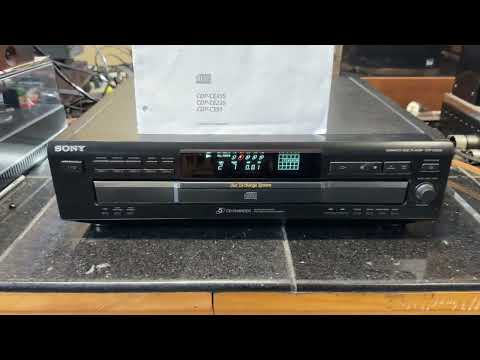 Sony CDP-CE235 Digital Optical Out 5-Disc Changer CD Player; Tested SEE VIDEO image 12