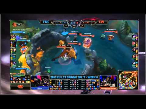 EU LCS FNC vs CW Game 2 Part 1 Highlights Lol tv