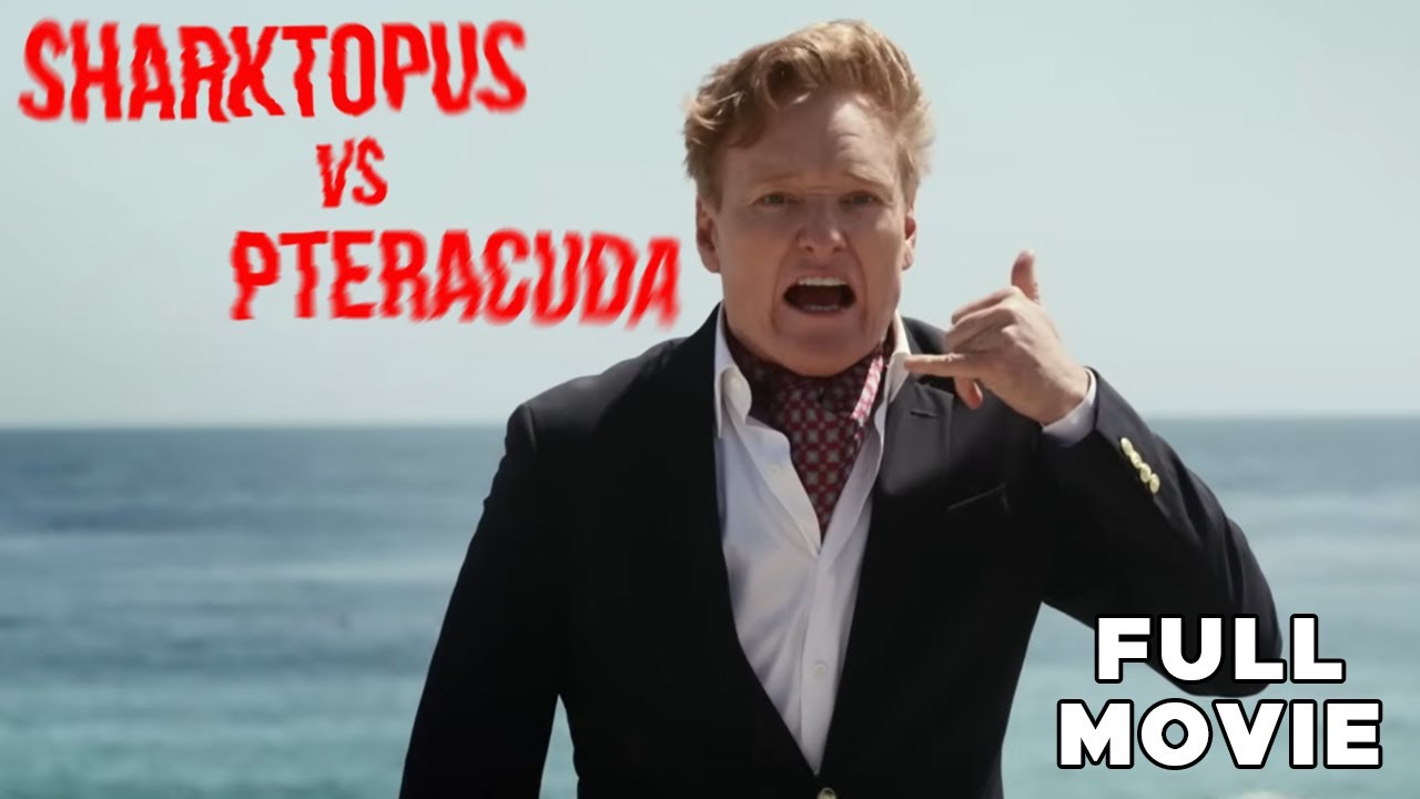 Sharktopus vs. Pteracuda | FULL MOVIE | Conan O'Brien | Horror Comedy Sci-Fi