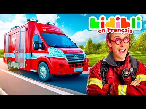 Découvrons les Camions de Pompiers dans une caserne ! | Kidibli | Animaj Kids