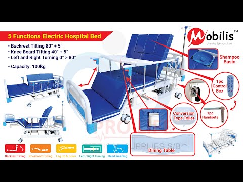 5 Functions Electric Hospital Bed MO-M05 Installation Instruction Guide