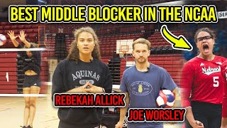 Training With The BEST Middle Blocker In the NCAA Rebekah Allick | Set's Education