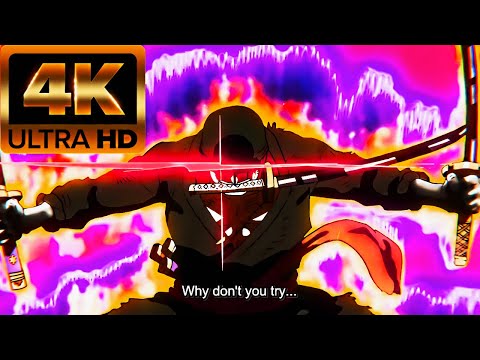 Zoro 9 Sword Style Asura vs. Kaido (4k) | One Piece