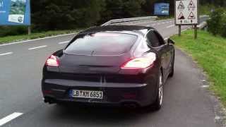 preview picture of video 'Porsche Panamera Turbo (?) MkII testmodel loud and fast acceleration!!'