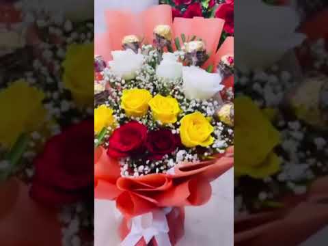 Chocolate Bouquet #chocolate #flowers #anniversary