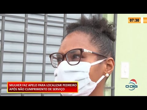 Mulher faz apelo para localizar pedreiro que sumiu sem completar serviço 09 12 2020