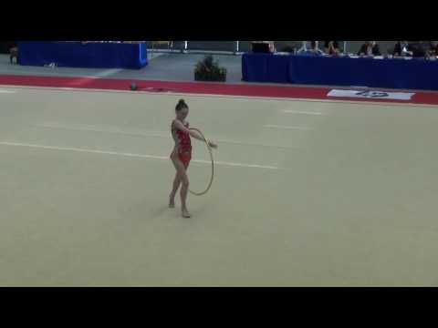 Nina Menshenina RUS hoop junior all around Luxenbourg Trophy 2017