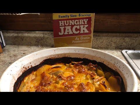 Dollar Tree Hungry Jack Au Gratin Potatoes with Chicken