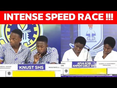 What an Intense Speed Race Btn KNUST SHS And Afia Kobi SHS | #NSMQ2025